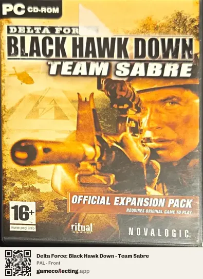 Delta Force: Black Hawk Down - Team Sabre Computer, PAL box front