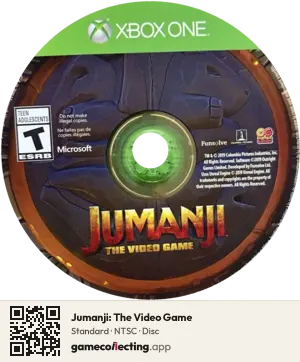 Jumanji: The Video Game Xbox One, NTSC disc