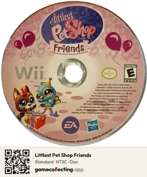 Littlest Pet Shop Friends Nintendo Wii, NTSC disc