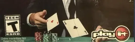Pure Hold'Em World Poker Championship, the ESRB box on its front