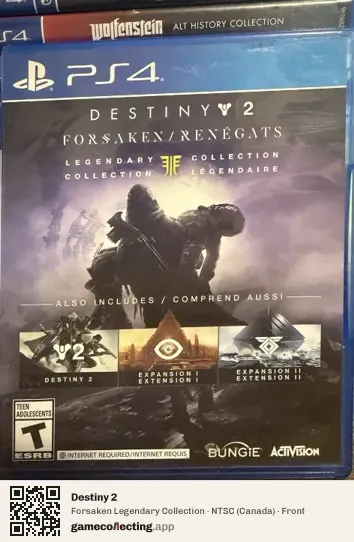 Destiny 2 PlayStation 4, Canada box front