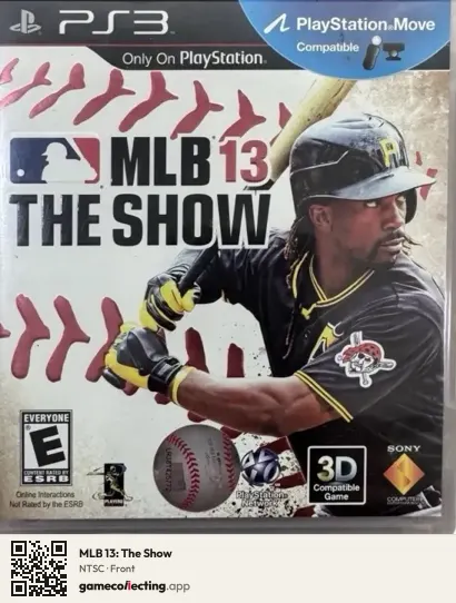 MLB 13: The Show PlayStation 3, NTSC box front