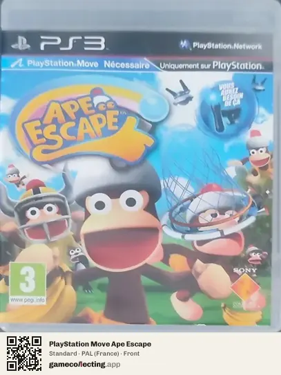 PlayStation Move Ape Escape PlayStation 3, France box front