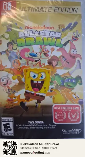 Nickelodeon All-Star Brawl Nintendo Switch, NTSC box front
