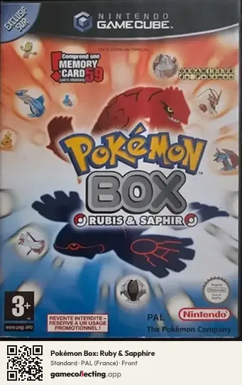 Pokémon Box: Ruby & Sapphire Nintendo GameCube, France box front