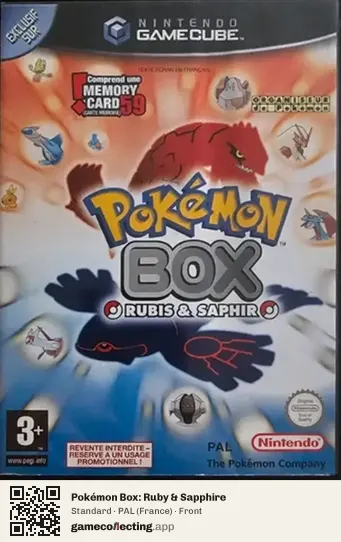Pokémon Box: Ruby & Sapphire Nintendo GameCube, France box front