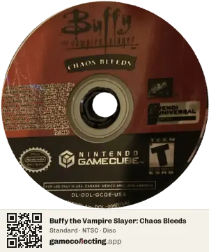 Buffy the Vampire Slayer: Chaos Bleeds Nintendo GameCube, NTSC disc