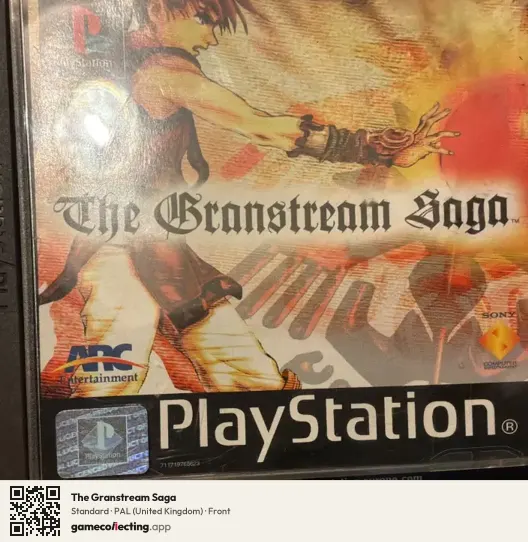 The Granstream Saga PlayStation, United Kingdom box front