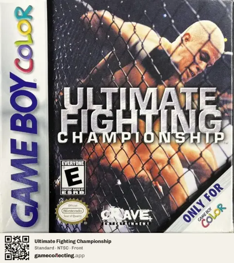 Ultimate Fighting Championship Game Boy Color, NTSC box front