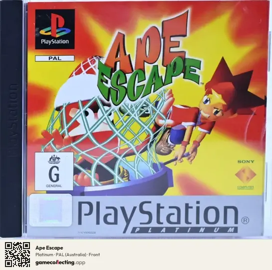 Ape Escape PlayStation, Australia box front