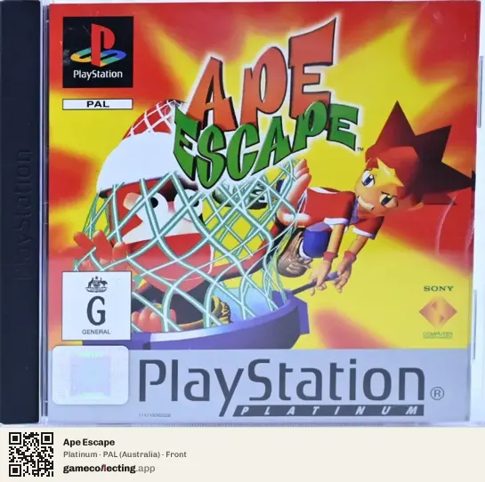 Ape Escape PlayStation, Australia box front
