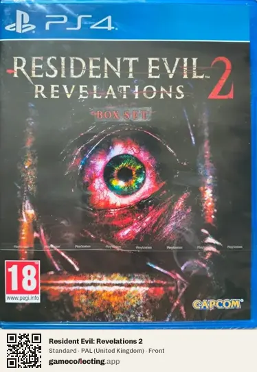 Resident Evil: Revelations 2 PlayStation 4, United Kingdom box front