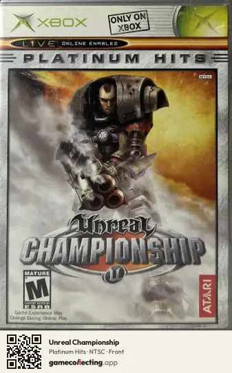 Unreal Championship Xbox, NTSC box front