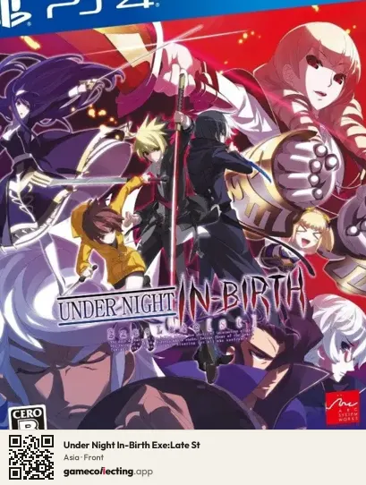 Under Night In-Birth Exe:Late St PlayStation 4, Asia box front
