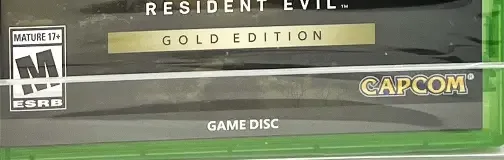 Resident Evil Village, the ESRB box on its front