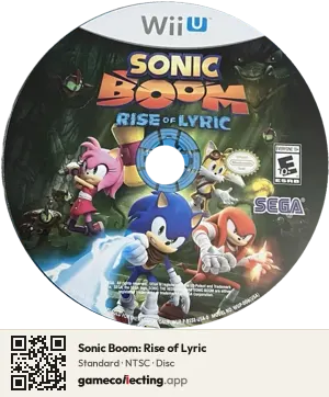 Sonic Boom: Rise of Lyric Nintendo Wii U, NTSC disc