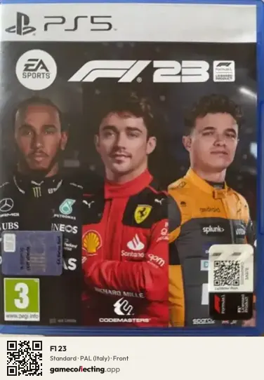 F1 23 PlayStation 5, Italy box front