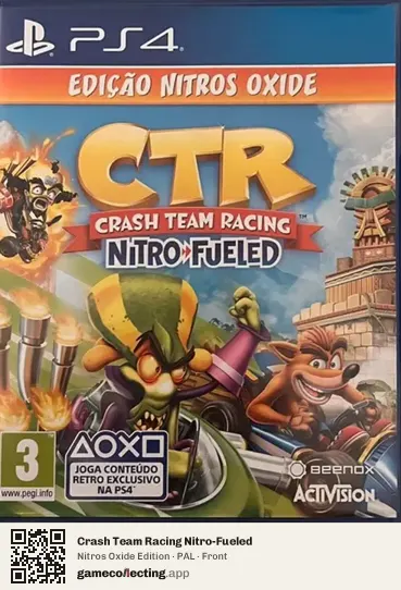 Crash Team Racing Nitro-Fueled PlayStation 4, PAL box front