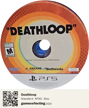 Deathloop PlayStation 5, NTSC disc