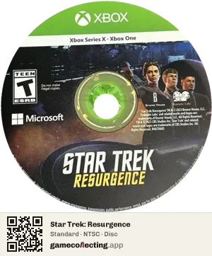 Star Trek: Resurgence Xbox Series X, NTSC disc