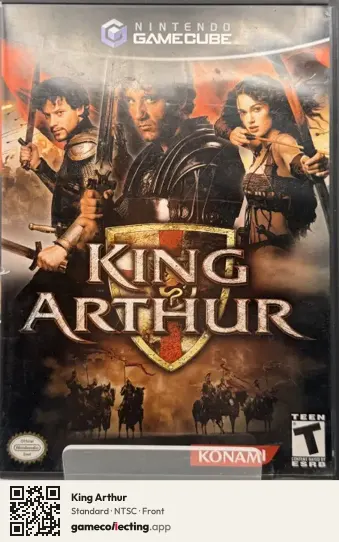 King Arthur Nintendo GameCube, NTSC box front