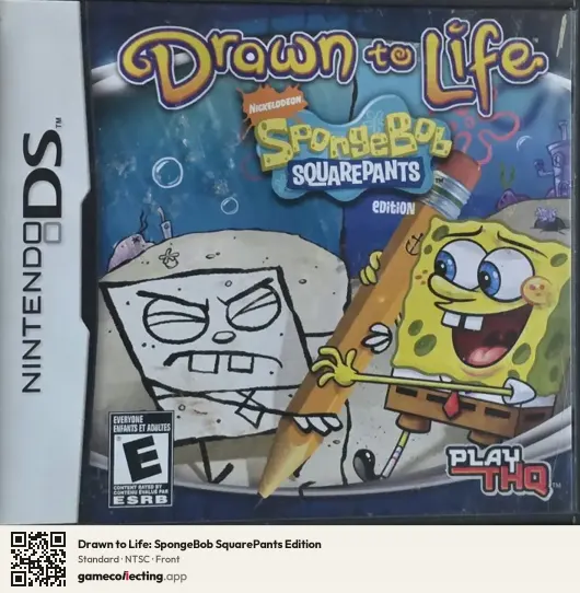Drawn to Life: SpongeBob SquarePants Edition Nintendo DS, NTSC box front
