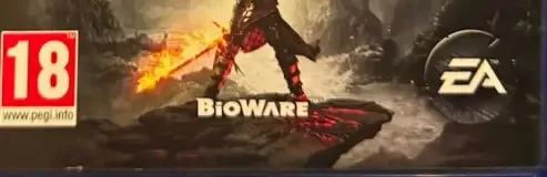 Dragon Age: Inquisition, the PEGI square on its front