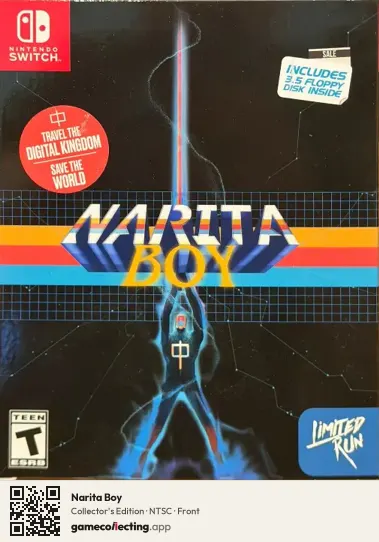 Narita Boy Nintendo Switch, NTSC box front