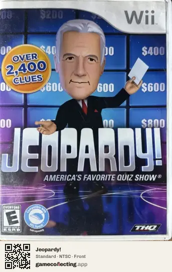 Jeopardy! Nintendo Wii, NTSC box front