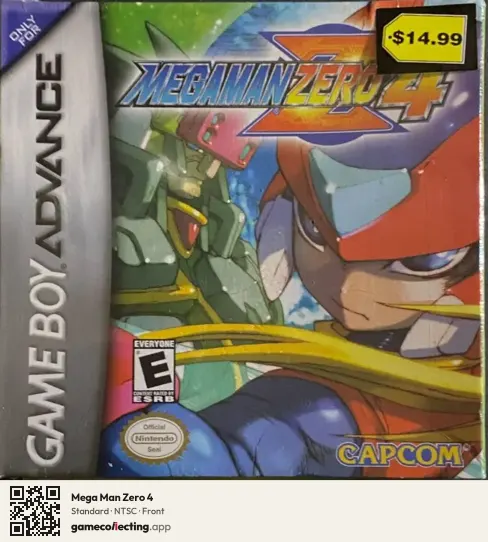 Mega Man Zero 4 Game Boy Advance, NTSC box front