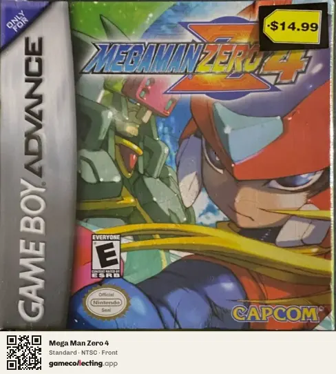 Mega Man Zero 4 Game Boy Advance, NTSC box front