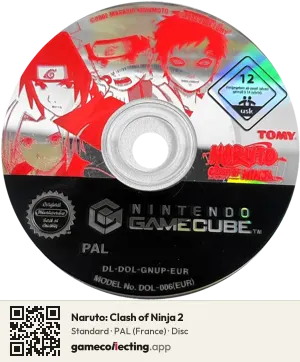 Naruto: Clash of Ninja 2 Nintendo GameCube, PAL disc