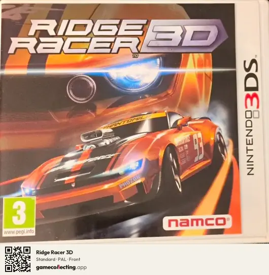Ridge Racer 3D Nintendo 3DS, PAL box front