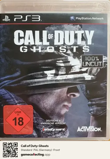 Call of Duty: Ghosts PlayStation 3, Germany box front