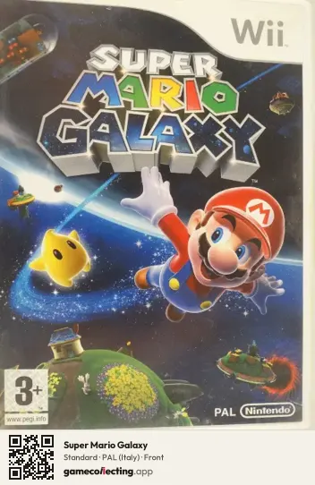 Super Mario Galaxy Nintendo Wii, Italy box front