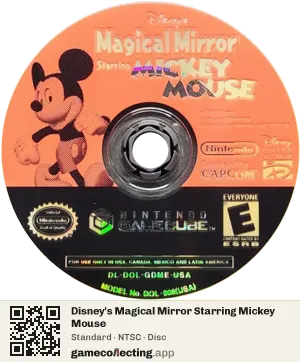 Disney's Magical Mirror Starring Mickey Mouse Nintendo GameCube, NTSC disc
