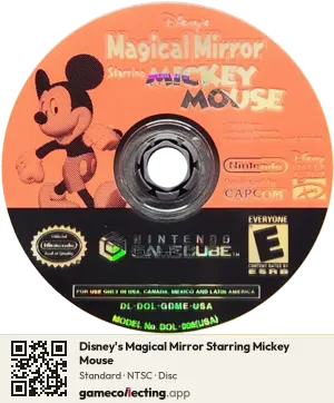 Disney's Magical Mirror Starring Mickey Mouse Nintendo GameCube, NTSC disc