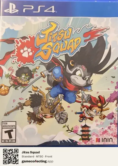 Jitsu Squad PlayStation 4, NTSC box front