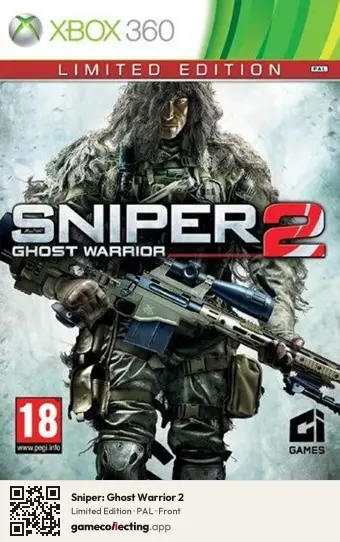 Sniper: Ghost Warrior 2 Xbox 360, PAL box front