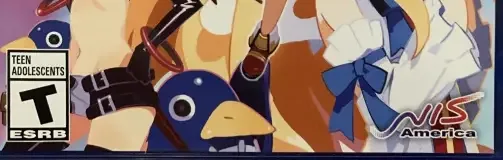 Disgaea 1 Complete, the ESRB box on its front