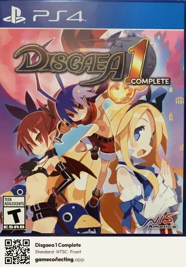 Disgaea 1 Complete PlayStation 4, NTSC box front