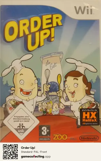Order Up! Nintendo Wii, PAL box front