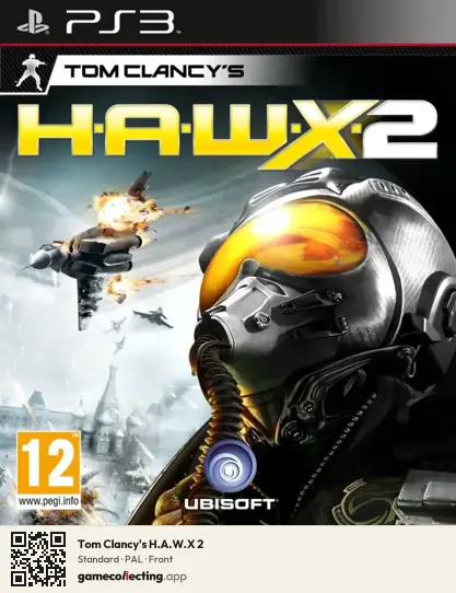 Tom Clancy's H.A.W.X 2 PlayStation 3, PAL box front