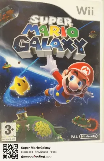 Super Mario Galaxy Nintendo Wii, Italy box front