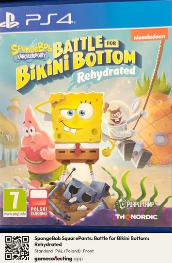 SpongeBob SquarePants: Battle for Bikini Bottom: Rehydrated PlayStation 4, Poland box front