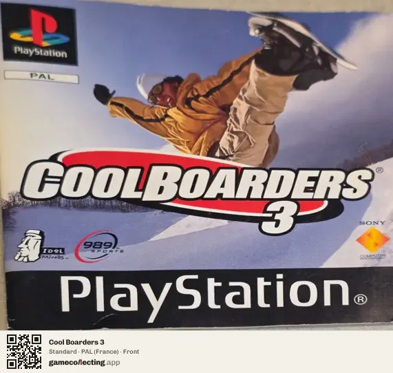 Cool Boarders 3 PlayStation, France box front