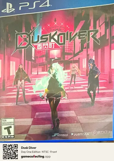 Dusk Diver PlayStation 4, NTSC box front