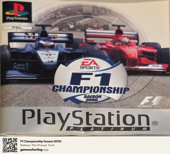 F1 Championship Season 2000 PlayStation, France box front
