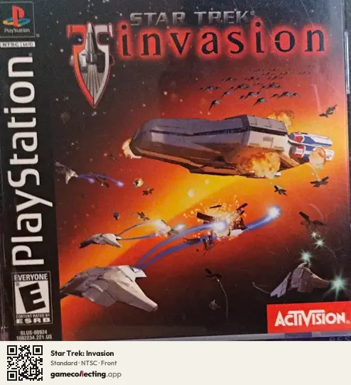 Star Trek: Invasion PlayStation, NTSC box front