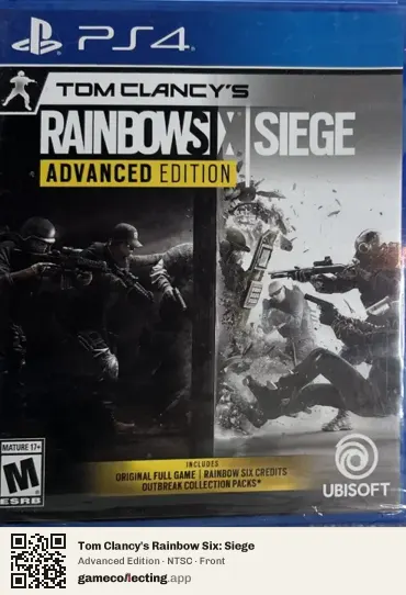 Tom Clancy's Rainbow Six: Siege PlayStation 4, NTSC box front